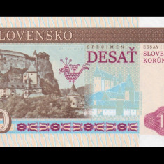 !!! SLOVACIA = FANTASY NOTE = 10 KORUN 2016 , CASTELUL ORAVA - UNC