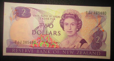 Noua Zeelanda : 2 dolari ND ( 1985-1989 ) . UNC ( bancnota necirculata ) foto