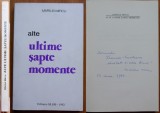 Marius Mircu ( Israel Marcus ), Alte ultime 7 momente din istoria evreilor din Romania, Tel Aviv, 1992, editia 1 cu autograf, tiraj 101 exemplare