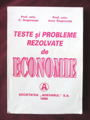 &amp;quot;TESTE si PROBLEME REZOLVATE de ECONOMIE&amp;quot;, C. Gogoneata, 1996 foto