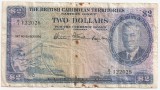 CARAIBE BRITISH CARIBBEAN TERRITORIES EASTERN GROUP 2 DOLLARS 1950 U