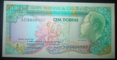 S. Tome E Principe : 100 dobras 1989 . UNC ( bancnota necirculata ) foto