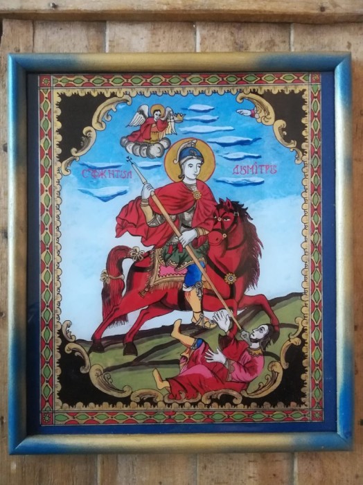ICOANA PE STICLA "SFANTUL DUMITRU" ICOANA PE STICLA "SFANTUL DUMITRU"