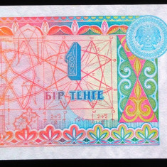 Bancnota exotica 1 TENGE - KAZAHSTAN, anul 1993 * cod 654 = UNC