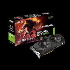 Placa video ASUS NVIDIA GEFORCE GTX1070TI, CERBERUS-GTX1070TI-A8G , 8GB GDDR5, 256-bit, PCI-E-3.0, GPU Boost Clock : 1746 MHz/ GPU Base Clock : bulk foto