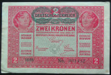 Bancnota istorica 2 COROANE - AUSTRO-UNGARIA (AUSTRIA), anul 1917 * cod 576