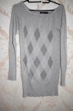 Bluza lunga gri marime universala