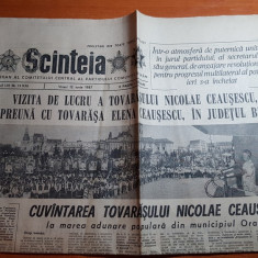 ziarul scanteia 12 iunie 1987- vizita lui ceausescu in jud. bihor,oradea