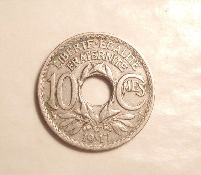 FRANTA 10 CENTIMES 1917 foto