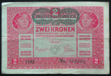 Cumpara ieftin Bancnota istorica 2 COROANE - AUSTRO-UNGARIA (AUSTRIA), anul 1917 * cod 577