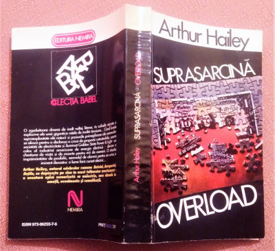 Suprasarcina (Overload). Editura Nemira, 1994 - Arthur Hailey foto