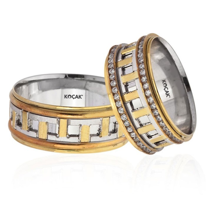 14k 18k White Yellow Gold Wedding Ring El30296