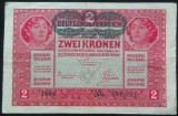 Bancnota istorica 2 COROANE - AUSTRO-UNGARIA (AUSTRIA), anul 1917 * cod 578