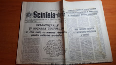 ziarul scanteia 6 aprilie 1989-insamantarile si irigarea culturilor foto