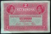 Bancnota istorica 2 COROANE - AUSTRO-UNGARIA (AUSTRIA), anul 1917 * cod 513