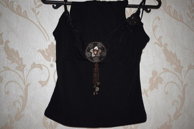 Bluza neagra de ocazie foto