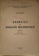 EXERCITII DE ANALIZA MATEMATICA - Siretchi (vol. I fasc. 3) foto