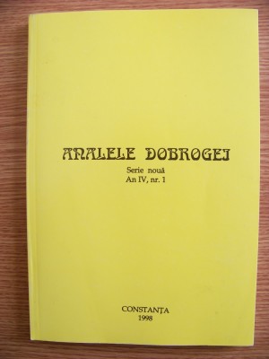 Analele Dobrogei-Constanta-Ed.Muntenia 1998 foto