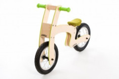 Bicicleta de balans din lemn pentru copii 36luni+ Pipello Green foto