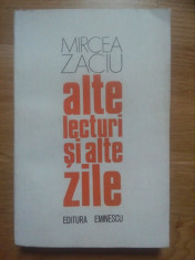Mircea Zaciu - Alte lecturi si alte zile foto