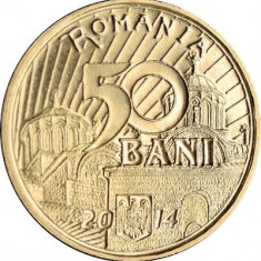 SV * Romania 50 BANI 2014 * VLADISLAV VLAICU VODA * UNC din fasic