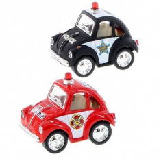 Breloc - Minimodel metalic Little Beetle - Politie/Pompieri foto