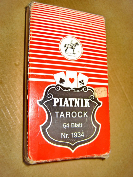 9980-Piatnik Tarock carti vechi Tarod Viena Austria. Wiener SpielkartenFabrik F.