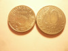 2 Monede 10 lei 1990 si 5 lei 1992 , cal. f.buna