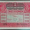 Bancnota istorica 2 COROANE - AUSTRO-UNGARIA (AUSTRIA), anul 1917 *cod 176
