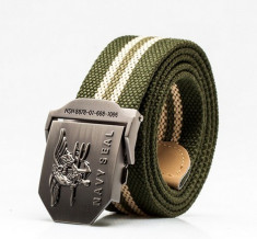 Curea CPB40 Material Textil Navy Seal Pure Green foto