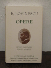 E. LOVINESCU -ISTORIA CIVILIZATIEI ROMANE MODERNE ( ED. DE LUX ) foto