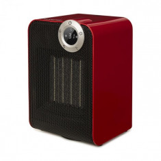 Klarstein COZY CUBE, INCALZITOR DE CAMERA DIN CERAMICA, 900/1800 W, INCLINARE 10-35 ? C, ROSU foto