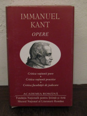 IMMANUEL KANT -OPERE ( ED. DE LUX, ACADEMIA ROMANA ) foto