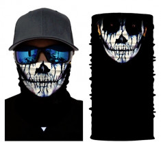 Cagula Masca Zombie Bandana Cod Skull Ghost Motor Halloween Ski Snowboard foto