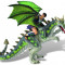 Luptator Pe Dragon Verde