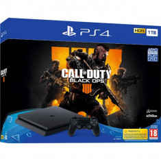 Consola Sony Playstation 4 Slim 1Tb Jet Black + Call Of Duty Black Ops 4 foto