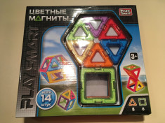 Joc de constructie magnetic PLAY SMART 14 piese foto