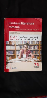 LIMBA SI LITERATURA ROMANA BACALAUREAT 75 DE TESTE COMPLETE . DUMITRACHE foto