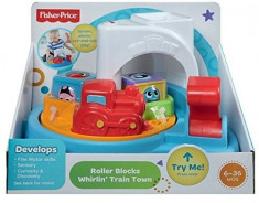 Jucarii Fisher Price Roller Blocks Whirling Train Town foto
