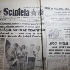 ziarul scanteia 18 iulie 1987- vizita lui caeusescuin judetul constanta