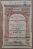 TITLU DE 5.000 LEI - FABRICA DE HARTIE LETEA, JUD. BACAU, Romania 1900 - 1950