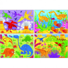 Set 4 Puzzle-uri Dinozauri, 12, 16, 20, 24 piese foto