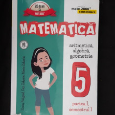 MATEMATICA ARITMETICA ALGEBRA GEOMETRIE CLASA A V A PARTEA I PELIGRAD