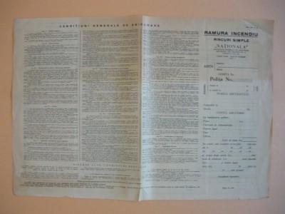 Banca Nationala a Romaniei - Borderou de titluti de renta ( in alb ) - anii &amp;#039;30 foto