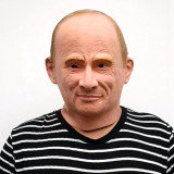 Masca latex presedinte rus Putin Rusia petrecere Halloween bal mascat +CADOU!, Marime universala