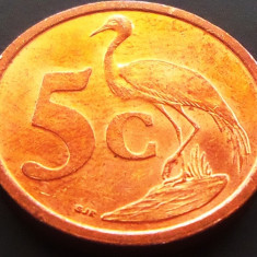 Moneda exotica 5 CENTI - AFRICA DE SUD, anul 2005 *cod 3358 - Aforika Borwa UNC