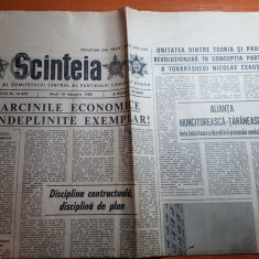 ziarul scanteia 14 februarie 1989-foto. campia turzii si articol orasul bistrita