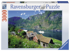 Puzzle FIORDUL SOGNEFJORD, NORVEGIA 3000 piese foto