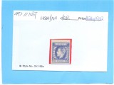 ROMANIA 1872-Carol cu barba-10 bani ultrasmarin-impresiune defectuoasa,MLH