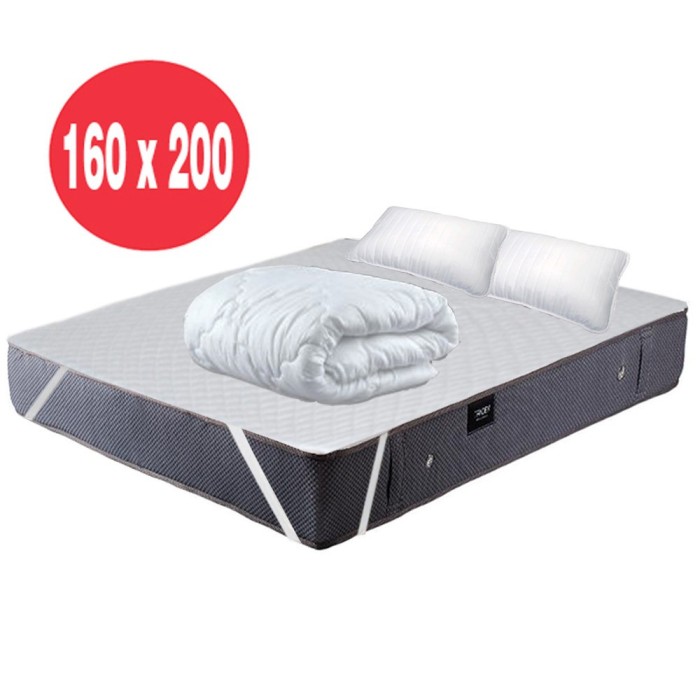 Set Avantaj Saltea Topaz Super Spring 160x200x21 plus 2 perne plus Husa hipoalergenica plus Pilota iarna microfibra 180x200 Set Avantaj Saltea Topaz Super Spring 160x200x21 plus 2 perne plus Husa hipoalergenica plus Pilota iarna microfibra 180x200